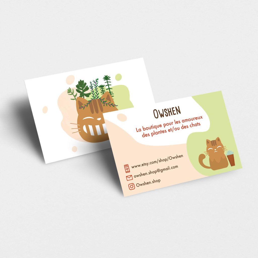 mockup carte de visite boutique owshen