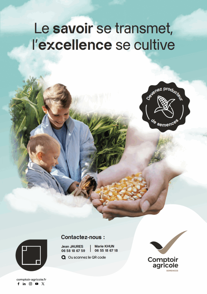 Concept affiche milieu agricole